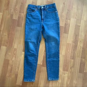 EVERLANE super high rise skinny jeans 26 ankle